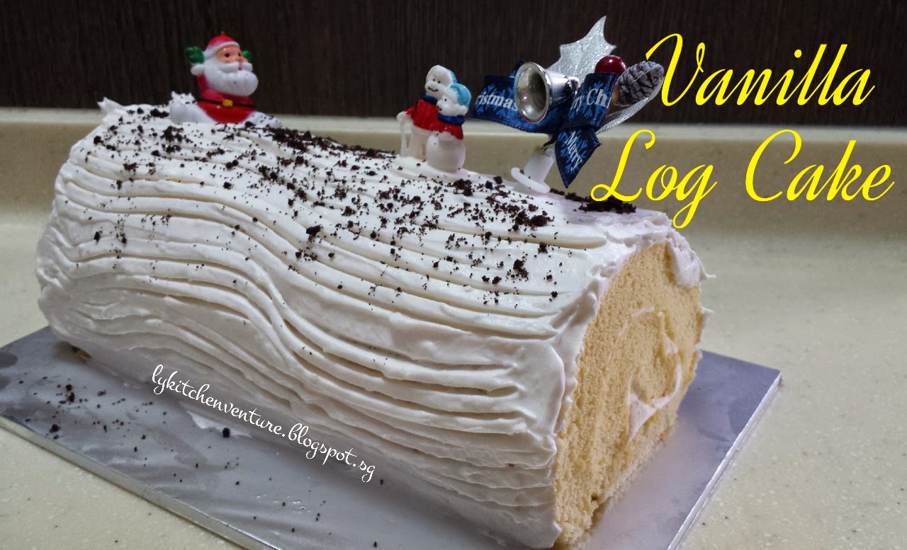 LY's Kitchen Ventures Vanilla Log Cake